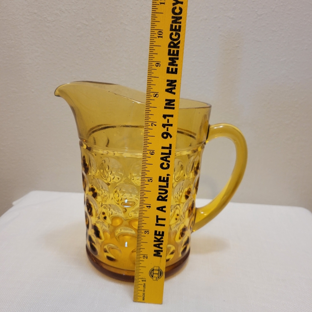 Amber Glass Pitcher - Picture 4 of 5